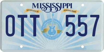 MS license plate OTT557
