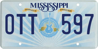 MS license plate OTT597