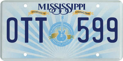 MS license plate OTT599