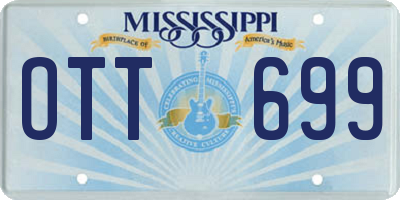 MS license plate OTT699