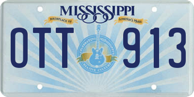 MS license plate OTT913