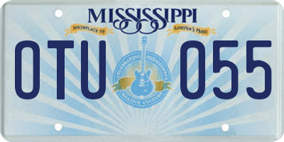 MS license plate OTU055