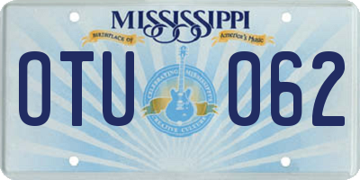 MS license plate OTU062