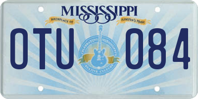 MS license plate OTU084