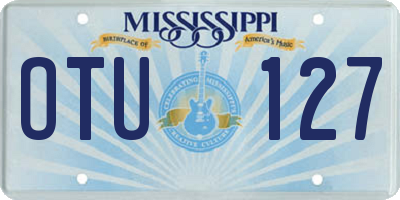 MS license plate OTU127