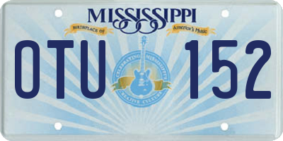 MS license plate OTU152