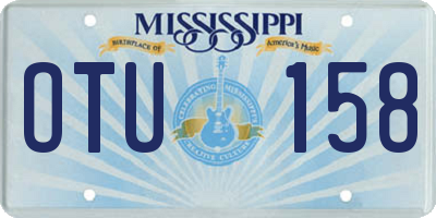 MS license plate OTU158