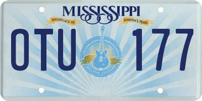 MS license plate OTU177