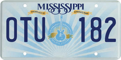 MS license plate OTU182