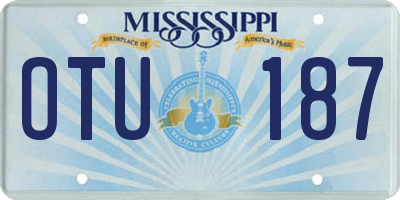 MS license plate OTU187