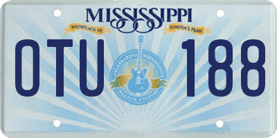 MS license plate OTU188