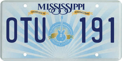 MS license plate OTU191