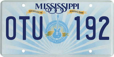 MS license plate OTU192