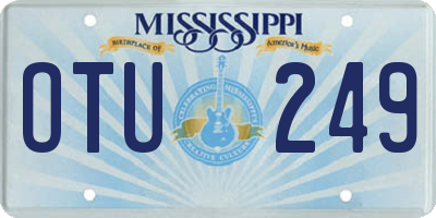 MS license plate OTU249