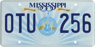 MS license plate OTU256