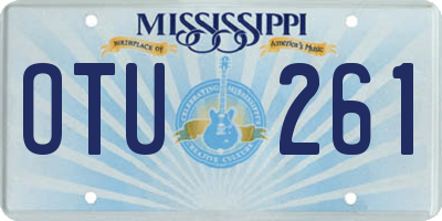 MS license plate OTU261