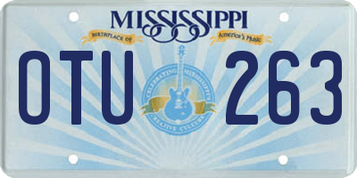 MS license plate OTU263