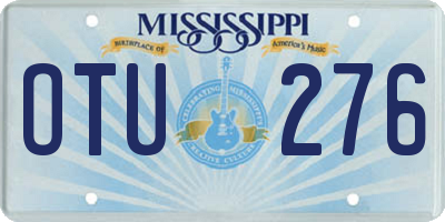 MS license plate OTU276