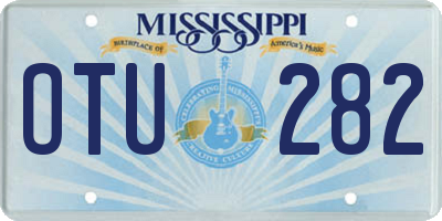 MS license plate OTU282