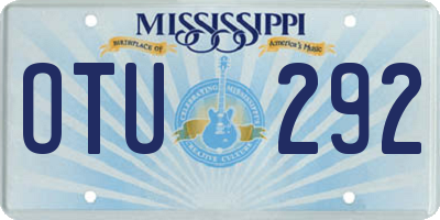 MS license plate OTU292