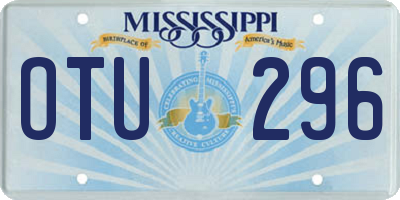 MS license plate OTU296