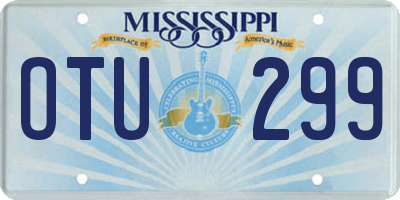 MS license plate OTU299