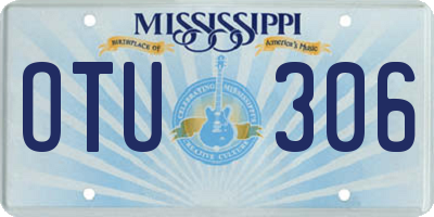MS license plate OTU306