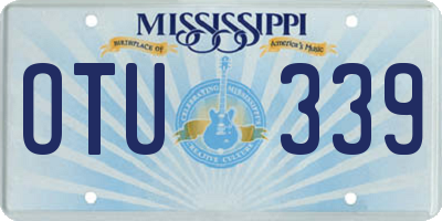 MS license plate OTU339