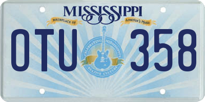 MS license plate OTU358