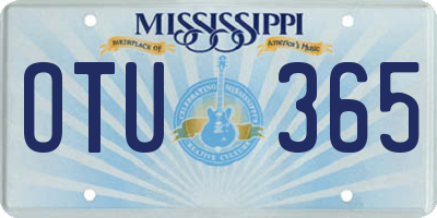 MS license plate OTU365