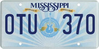 MS license plate OTU370