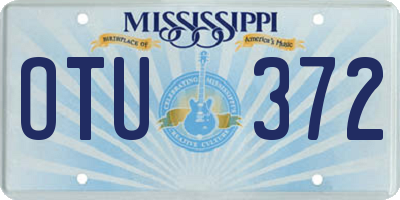 MS license plate OTU372