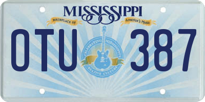 MS license plate OTU387