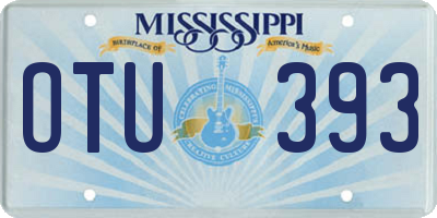 MS license plate OTU393
