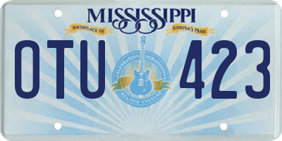 MS license plate OTU423
