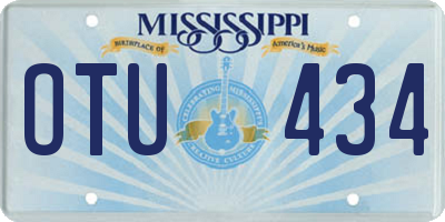 MS license plate OTU434