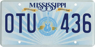 MS license plate OTU436