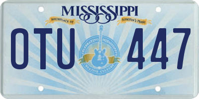 MS license plate OTU447