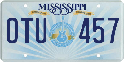 MS license plate OTU457