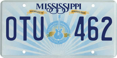 MS license plate OTU462