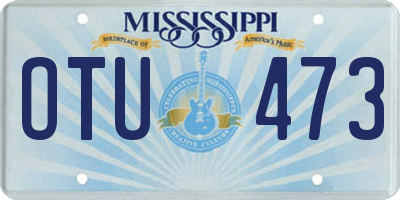 MS license plate OTU473