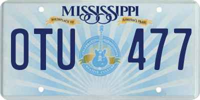 MS license plate OTU477