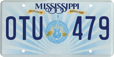 MS license plate OTU479