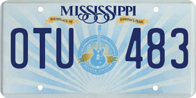 MS license plate OTU483