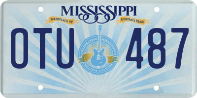 MS license plate OTU487