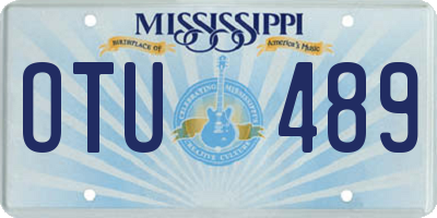MS license plate OTU489