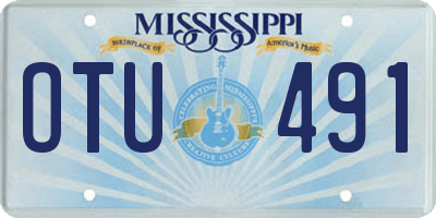MS license plate OTU491