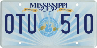 MS license plate OTU510