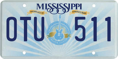 MS license plate OTU511