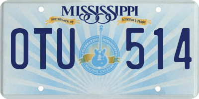 MS license plate OTU514